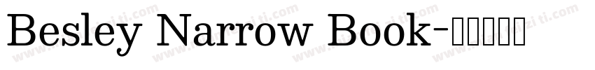 Besley Narrow Book字体转换